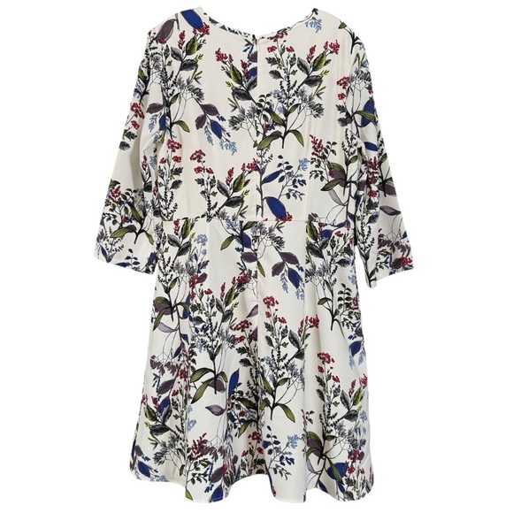 Banana Republic Floral Fit & Flare Dress | Size 12 - Picture 2 of 8